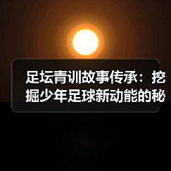 足坛青训故事传承：挖掘少年足球新动能的秘密（图1）