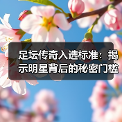 足坛传奇入选标准:揭示明星背后的秘密门槛(图2) 足坛传奇入选标准:揭示明星背后的秘密门槛(图2)