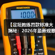 【足坛教练罚款标准大揭秘:2026年最新规章详解】(图1) 【足坛教练罚款标准大揭秘:2026年最新规章详解】(图1)
