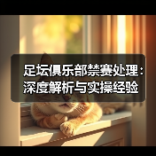 足坛俱乐部禁赛处理：深度解析与实操经验（图3）