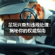 足坛兴奋剂违规处理:揭秘你的权威指南(图2) 足坛兴奋剂违规处理:揭秘你的权威指南(图2)
